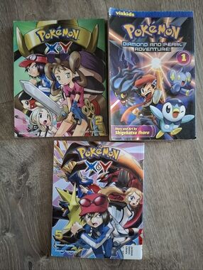 Pokemon Anime Comic Book Diamond and Pearl Adventure Manga Volume 1 & 2 & 5